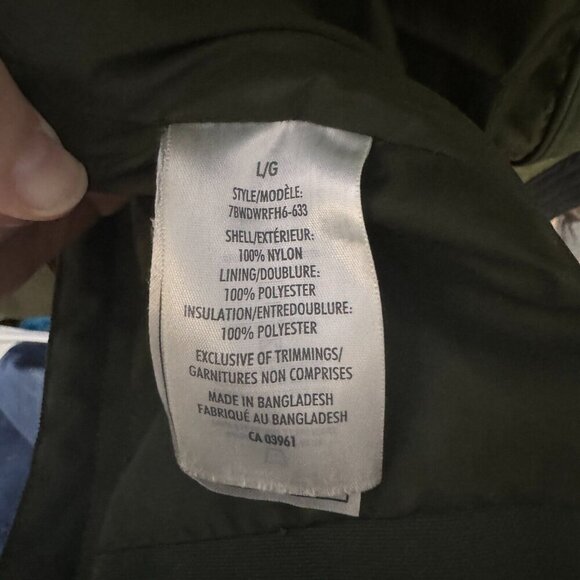 Windriver Tmax heavy winter coat Woman's size large long insulated forest green - Picture 7 of 7